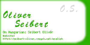 oliver seibert business card