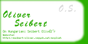 oliver seibert business card